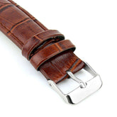 Ralph Pierre Sublime Stance Analog Watch with Brown Strap & White Dial